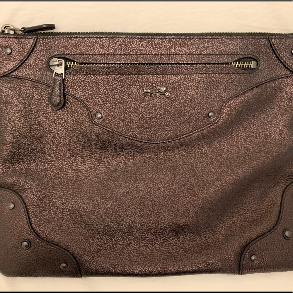 Metallic Coach Pouch